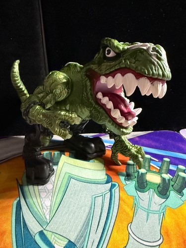 Figurine STREET SHARKS EXTREMES Mattel 1995 - T-Bone Dinosaure - Occasion - Collection Années 90