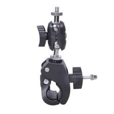 Adjustable Metal Camera Clamp For Studio Equipment 1/4Inch Screw Fit 1.6-6cmPipe