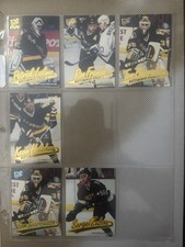 Fleer Ultra Gold Medallion Penguins 1994-95 NHL 6-Card Lot Francis, Barrasso,
