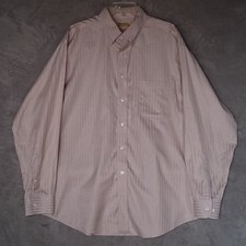 Gold Label Mens Size XL Roundtree Yorke Button Up Long Sleeve Non Iron Cotton