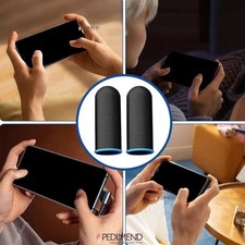 PEDIMEND™ Touch Screen Anti-sweat Carbon Thumb Finger Sleeve For PUBG Gaming UK