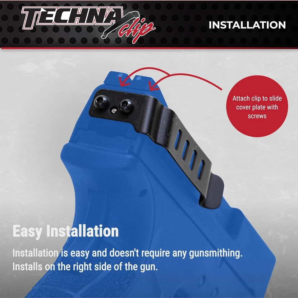 Techna Clip Concealment Carry Clip RH for Springfield XDM / XD Mod 2 XDMBR - Image 4 of 4