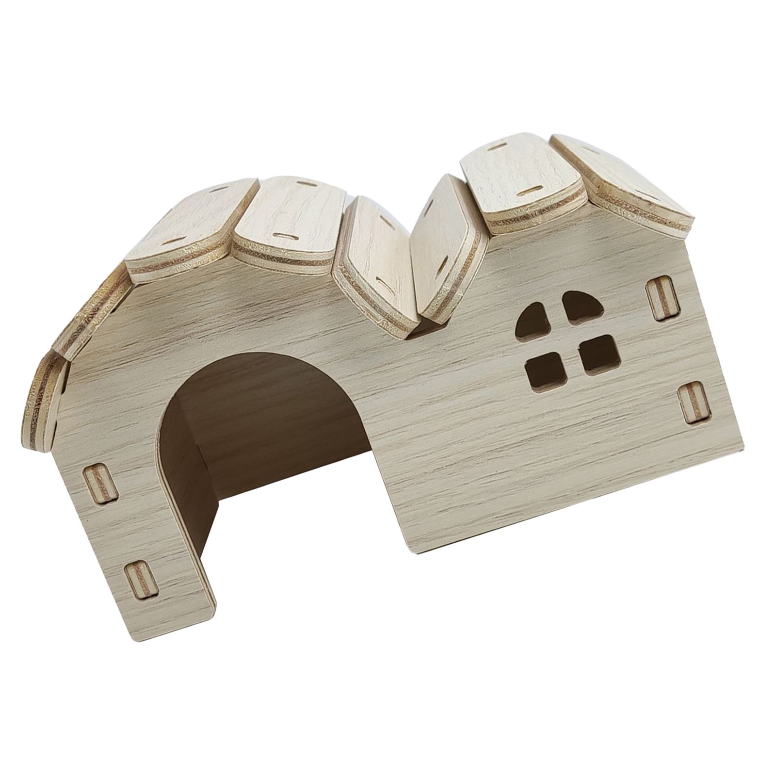 Wooden Hamster House Toy Bite Resistant Hamster Hideout House For Hamster Access
