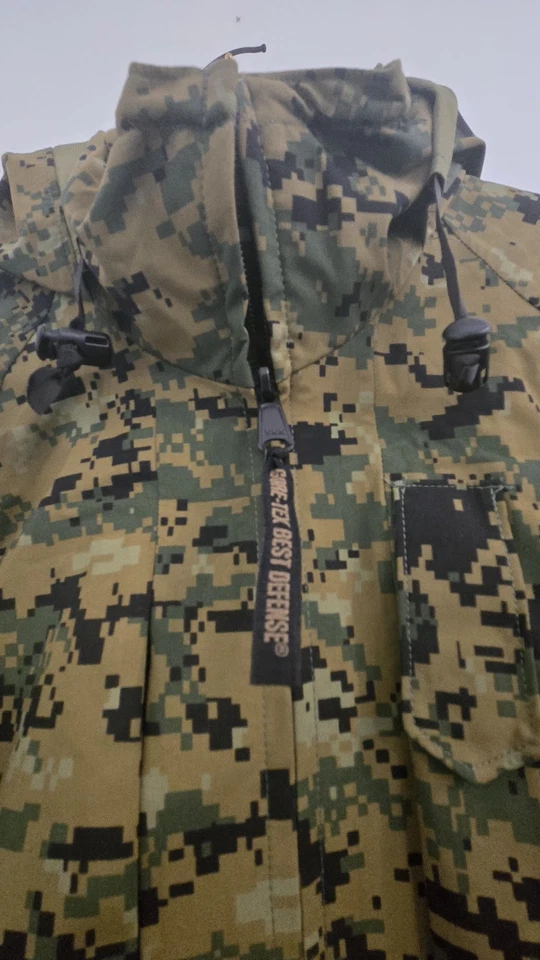 正品 USMC APECs Gore Tex 数字 Marpat 冷天气派克大衣 中号 普通 — 第 4/4 张图片