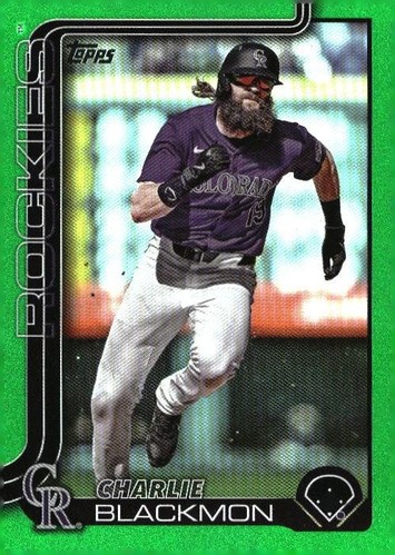 2025 Topps #311 Charlie Blackmon Green Rainbow Foil #/99 - Picture 1 of 2
