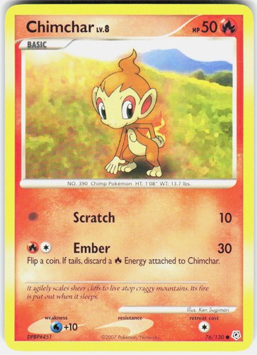 Chimchar 76/130 Diamond & Pearl Base Set
