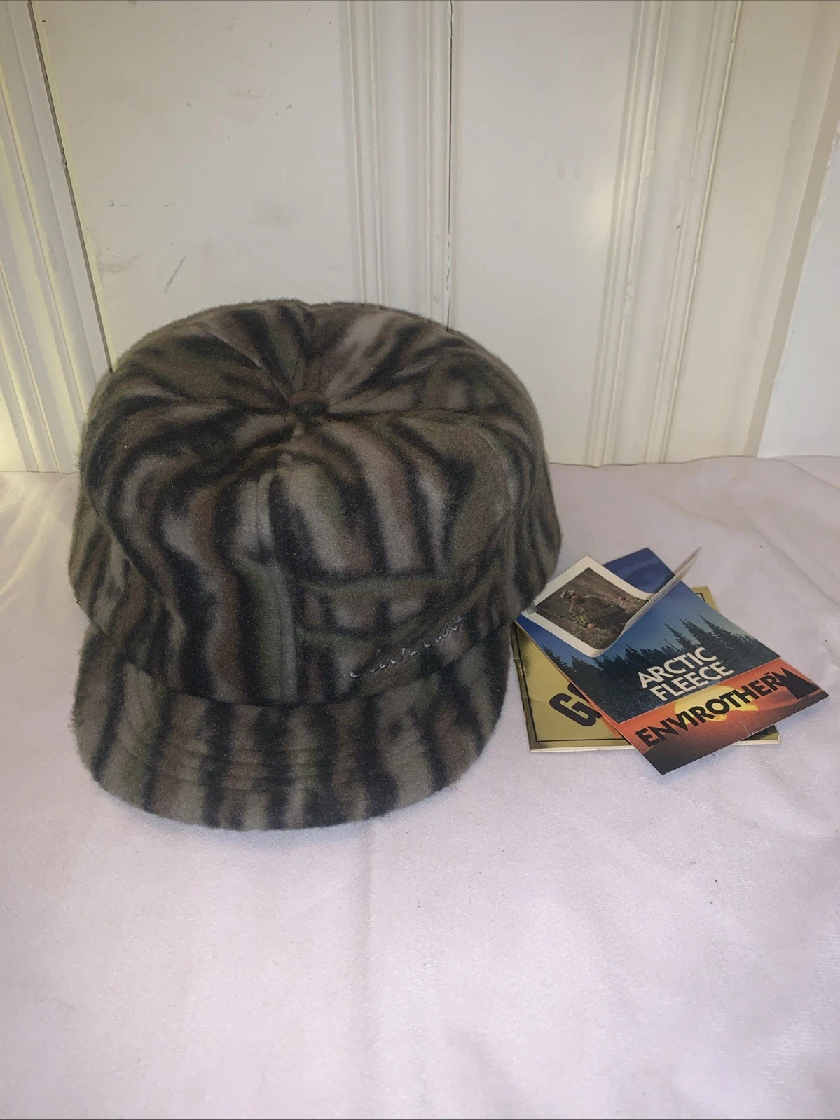 Vintage Cabelas Fleece Trapper Hat Mens M RealTree Camo Ear Flaps USA New