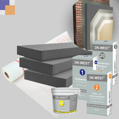 160mm   WDVS Komplettpaket   WLG 031/032  EPS/Neopor Fassadendämmung   100-300m²