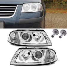 Klarglas Scheinwerfer Set Links Rechts für VW Passat 3BG B5 00-05 + H7 Birnen