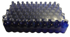 80 PACK OF 2 OZ COBALT BLUE GLASS BOTTLES NO LIDS