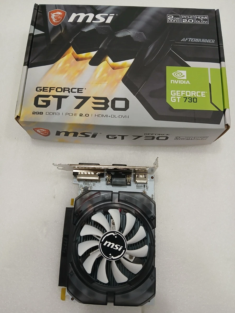 Carte Graphique MSI GeForce GT 730 2Go DDR3 - N730-2GD3 - Ouvert Jamais Servi