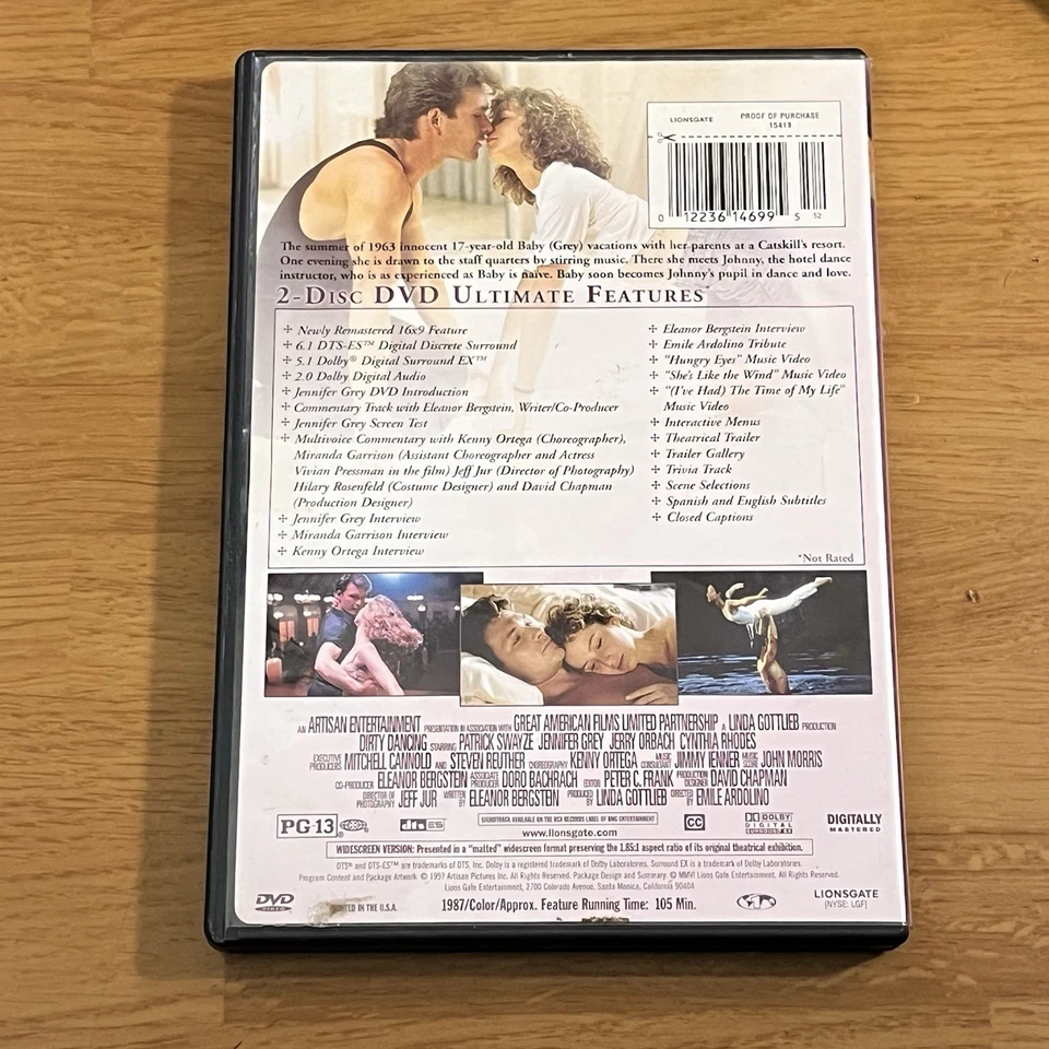 Dirty Dancing - Ultimate Edition - DVD - 2-Disc Set - Patrick Swayze — Foto 2 de 2