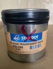Star Dot - OIL BASE TRANSPARENT WHITE INK 2-lb Can