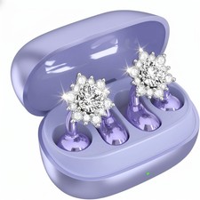 Clip On Earbuds Jewelry, Open Ear Headphones Wireless Bluetooth Earring Clip-...