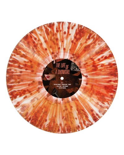 PRESALE Taylor Swift The Life of a Showgirl Champagne Red Lipstick & Lace Vinyl - Picture 3 of 4