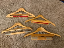2 Setwell, 1 Regent, 1 Diplomat Heavy Wooden Suit Hangers -Vintage
