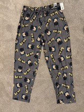 BATMAN 60'S RETRO ADULT PAJAMA PANTS SIZE XL NWT SLEEP LOUNGE DC COMICS WB