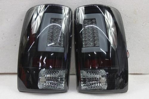 FITS Black Smoke 2000-2006 Chevy Suburban Tahoe Yukon LED Light Bar Tail Lights