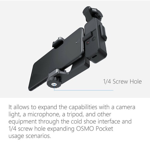 Support de support de support fixe pour trépied de téléphone portable pour caméra de poche DJI OSMO - Photo 7 sur 8