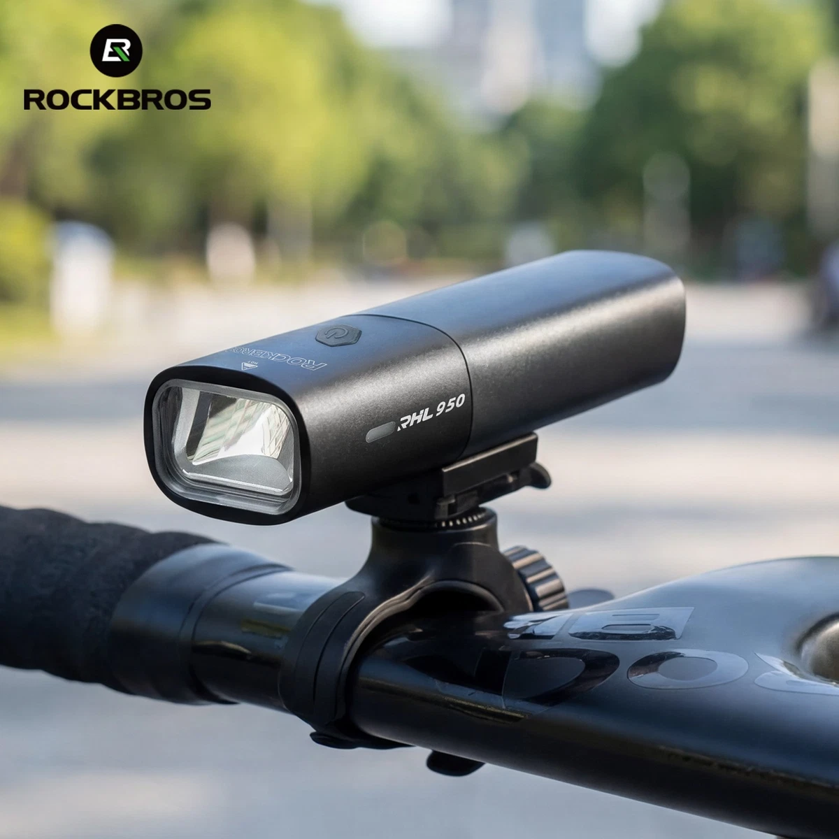 ROCKBROS Bicycle Night Riding Headlights Strong Light and Replaceable Battery