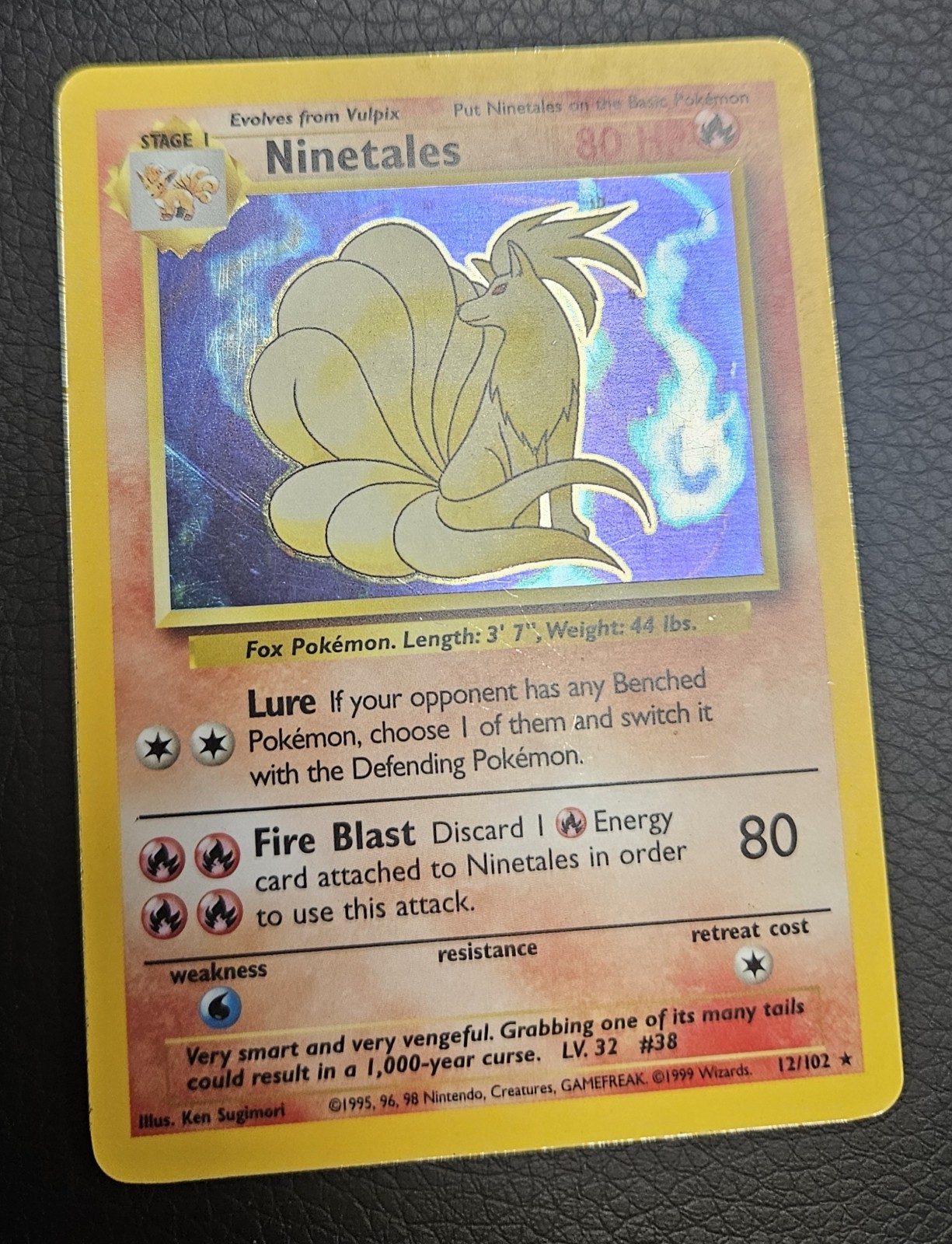 Ninetales 12/102 * Pokemon Card Holo 1999