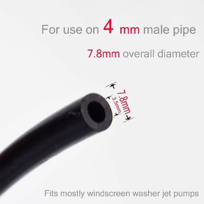 Windshield Washer Fluid Hose Kit 6.5Ft with Hose Connectors Universal Car SUV