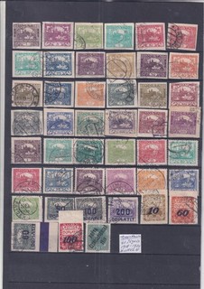 Czechoslovakia 1918/1920 Nice unsorted lot of 45 stamps see scan