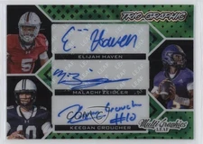 2024 Leaf Eclectic Green Lava 3/5 Elijah Haven Malachi Zeigler #MTG-21 Auto 1fl4