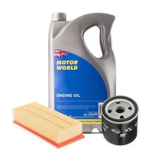 Service Kit Oil & Air Filter & 5L Engine Oil 5W20 Fits Toyota LandCruiser 200 9.12 per litre