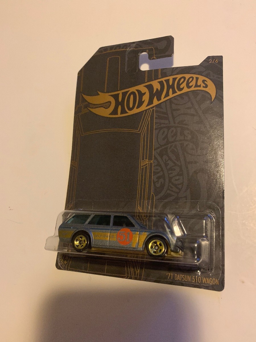 2019 Hot Wheels '71 DATSUN BLUEBIRD 510 WAGON 2/6 Satin and Chrome
