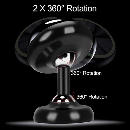 360° Magnetic Car Phone Holder Mount Dashboard Stand For iPhone 12 11 Cell Phone - Picture 6 of 24