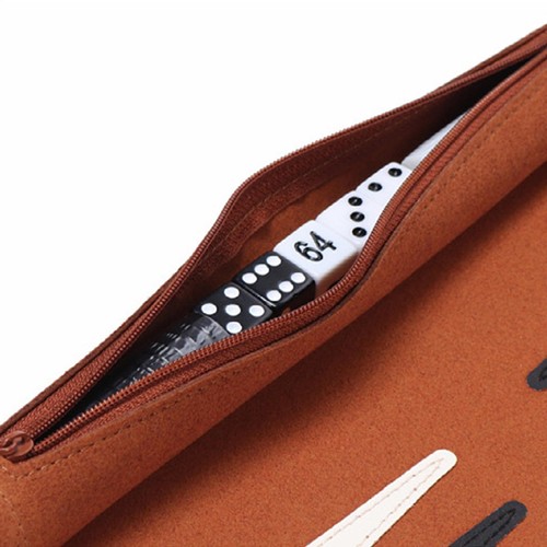 Backgammon Board Game Kit Travel Portable Roll Up Backgammon Board Game Set - Picture 5 of 12