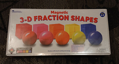 Learning Resources Magnetic 3D Fraction Shapes / 3D Magnetmodelle