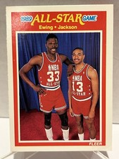 1989 Fleer Patrick Ewing Mark Jackson All-Star HOF #167 New York Knicks