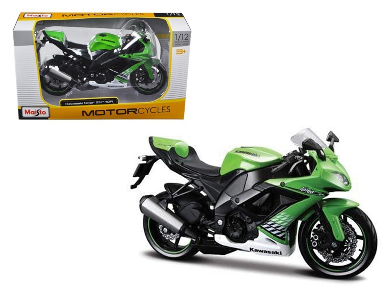 Maisto 2010 Kawasaki Ninja ZX-10R Green 1/12 Diecast Model