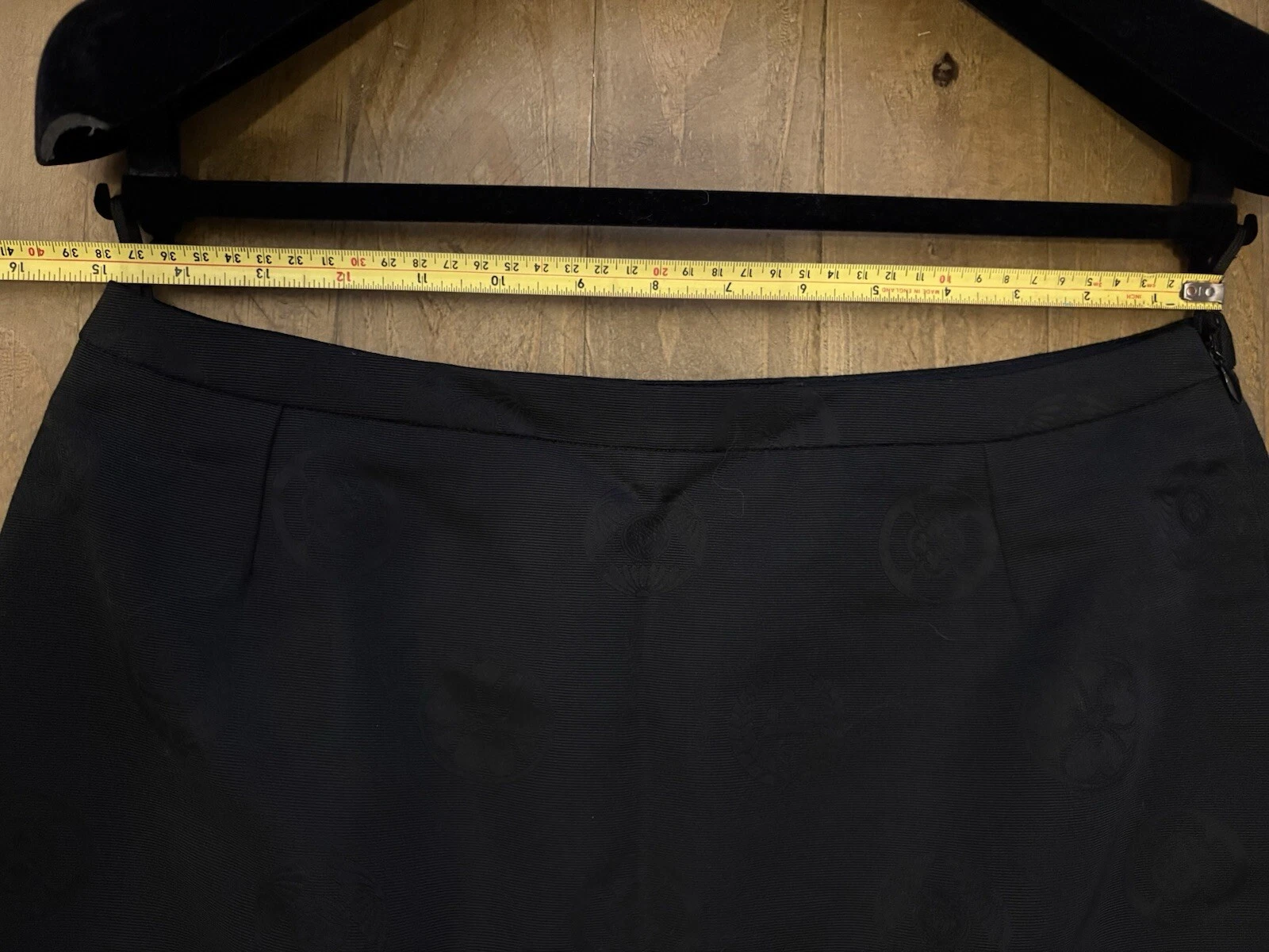 Gianni Versace Couture '98 Gonna nera jacquard di seta 44 UK12