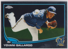 2013 Topps Chrome #13 Yovani Gallardo Milwaukee Brewers