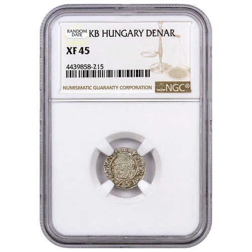 Random Date (c. 1450-1620) Hungary Madonna & Child Silver Denar NGC XF45 ...