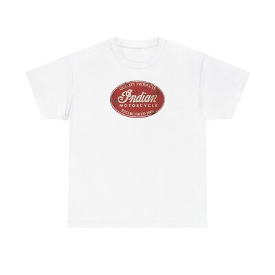 Vintage Indian Motorcycles Vintage Advertising Gildan Unisex Heavy Cotton Tee