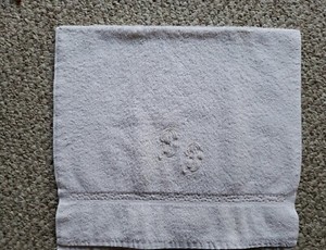 Nobility By Utica Vintage Monogrammed Hand Towel "D"