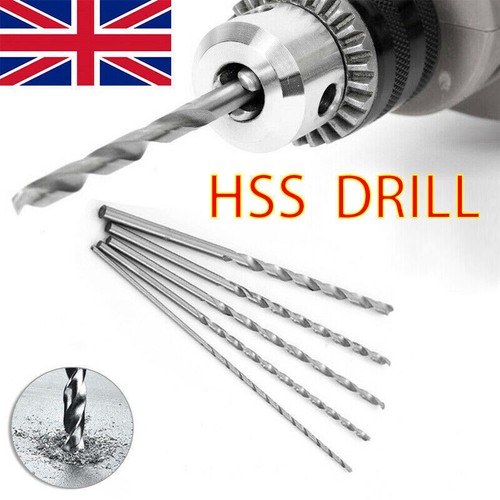 5PC EXTRA LONG WOOD WORKING DRILL BIT SET REACH 2MM 4MM 5MM BRAD POINT 150MM UK - Picture 5 of 12