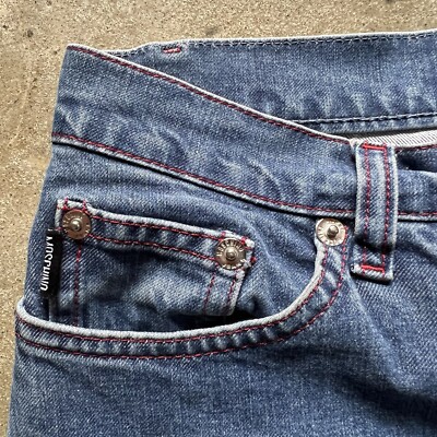 Vintage Moschino Jeans 25 X 26 Light Wash Denim 90s Y2K Made