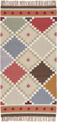Kelim Teppich Orient Perser Rug Kilim Bunt Schurwolle Design Modern Handgewebt