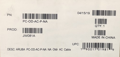 ARUBA PC-OD-AC-P-NA OUTDOOR AC CABLE |010-7388726 - Picture 10 of 10