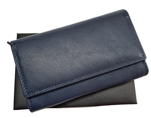Cartera grande de cuero real de alta calidad protegida por RFID para mujer con tarjetero - Imagen 39 de 134