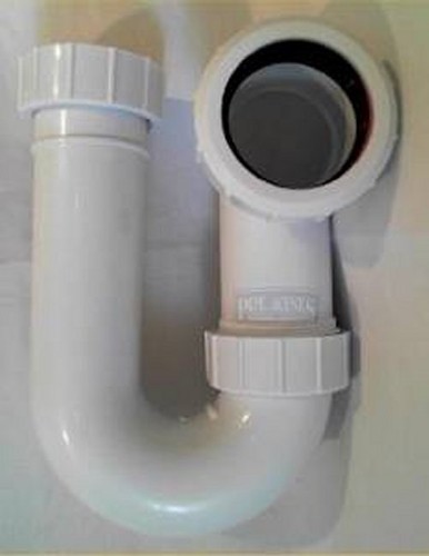 Kitchen Sink U Bend P Trap Waste 76mm Seal 1 1/2" 1.5INCH 40mm 43mm Outlet - Picture 4 of 5