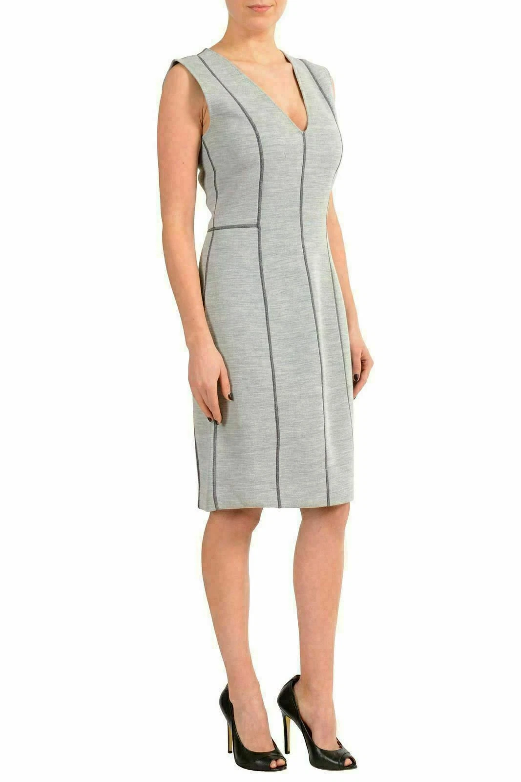 Abito senza maniche Maison Margiela ""1" donna grigio lana US M IT 42