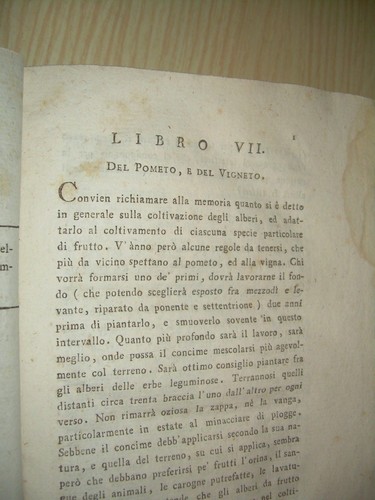 ELEMENTI D'AGRICOLTURA - FILIPPO RE - VENEZIA 1806 - Picture 2 of 2