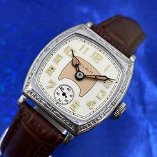 Vintage 1933 Man’s ELGIN USA Stunning Two Tone Dial Fully Serviced & Warranty