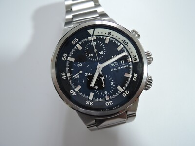 IWC 3719 Aquatimer Chronograph, Tag Datum Automatic Box Garantie 42mm 300 Meter